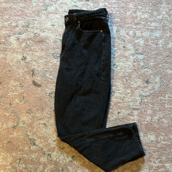 Women's Black Straight Leg Jeans - Picture 1 of 3